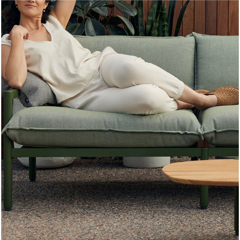 Terra Outdoor 3 - Seat Patio Sofa, Charcoal