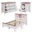 Lit plateforme avec tête de lit, station de charge, table de chevet et commode-469955478-469955479