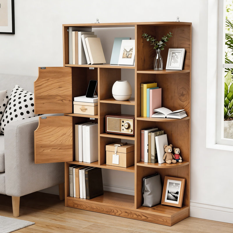 120cm H x 80cm W Cube Bookcase, Brown