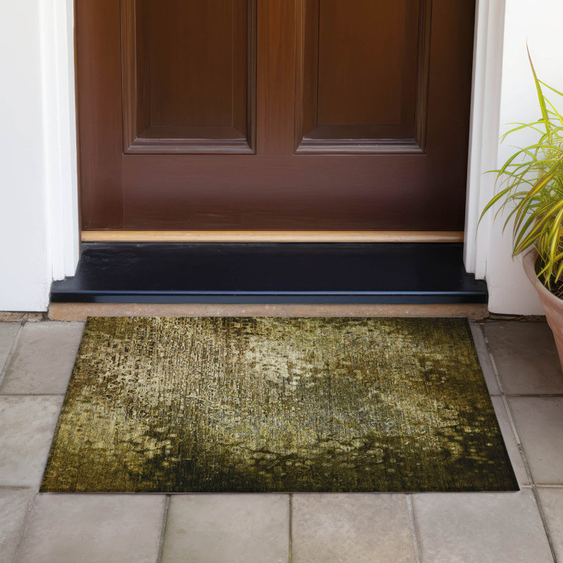 Tapis intérieur / extérieur Cresley avec envers antidérapant, Rectangle 1 pi 8 po x 2 pi 6 po