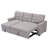 Rosina 86" Linen Upholstered Sectional Sleeper Sofa-86764426