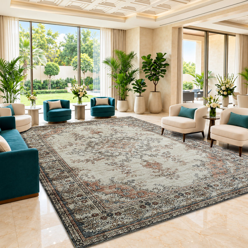 Camilla Vintage Look Shag Area Rug, Rectangle 240 x 320cm