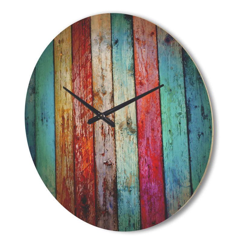 Horloge murale en bois rétro, Surdimensionné