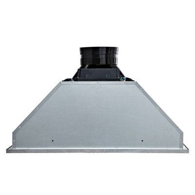 Hotte intégrée en acier inoxydable de 30 pouces VEVOR, évent de cuisine convertible à conduit / sans conduit 800 CFM avec filtres à chicane et lumières DEL