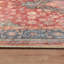 Tapis traditionnel à médaillon rouge Marin - tissé à plat, surface lavable avec envers antidérapant-179585100-179930403