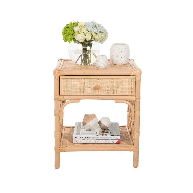 Alderson 20'' W Wicker / Rattan Nightstand, Brown