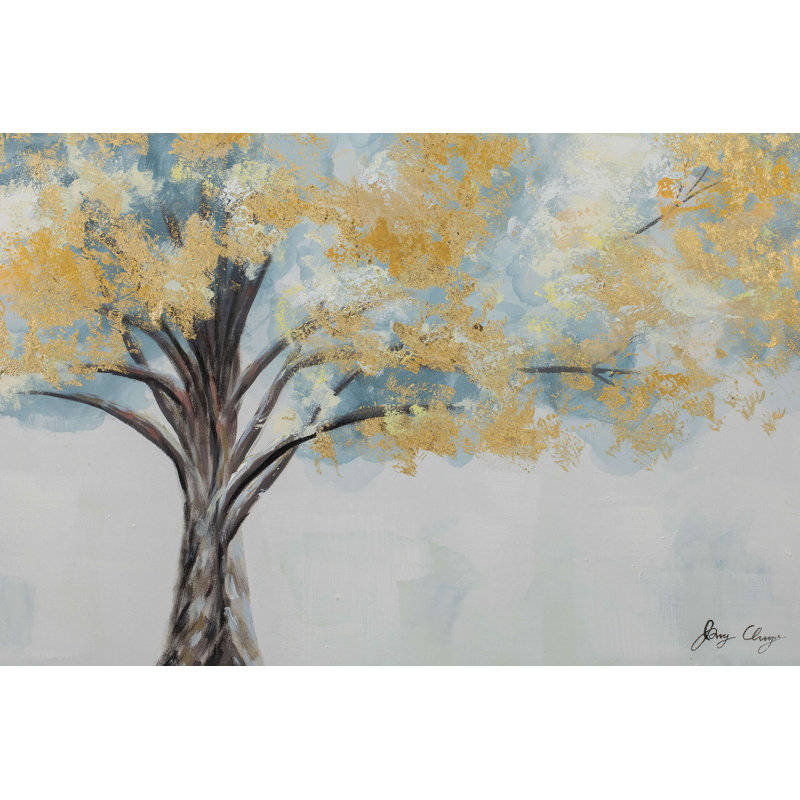 Hand -painted acrylic painting Blooming Giant