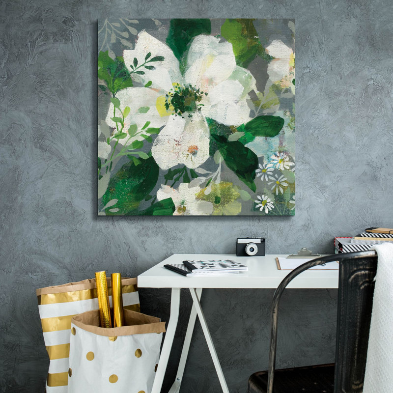 «Anemone and Friends 3» par Danhui Nai, art mural sur toile, H 26 po x l 26 po