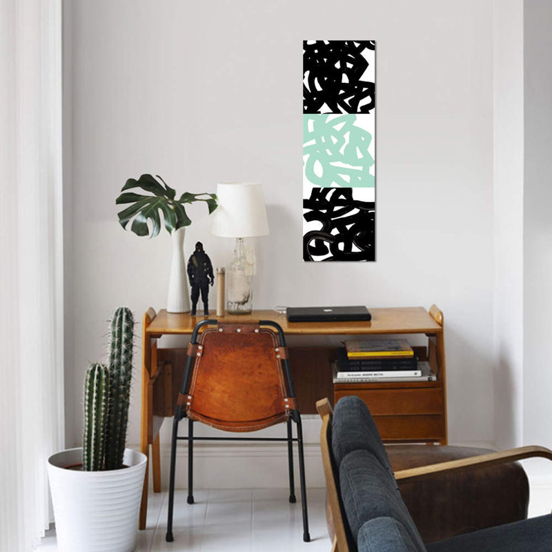 «Tender Gesture I» par PI Galerie, impression sur toile tendue, H 48 po x l 16 po x P 1,5 po, Cadre noir