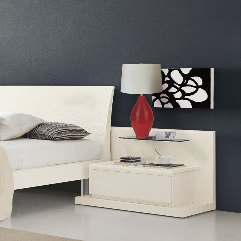 LAMPE DE TABLE EN CÉRAMIQUE ROUGE DE 28 po H, idéale pour décorer la maison et décorer le salon