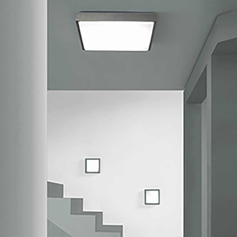 Flat Q 2-Light 11.75" Flush Mount, 6" H x 6" W x 3" D