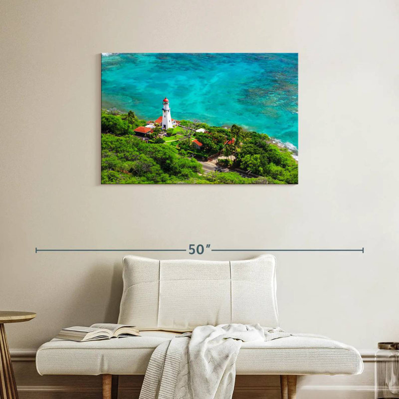 Diamond head lighthouse Aletra, H 24 po x l 36 po