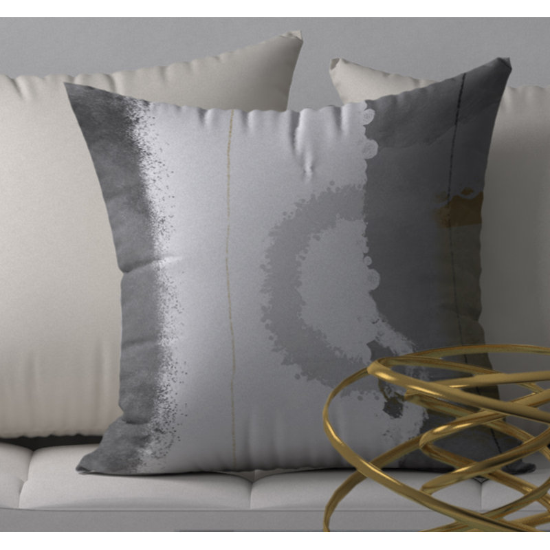 Abstract Reversible Throw Pillow, 20" x 20"
