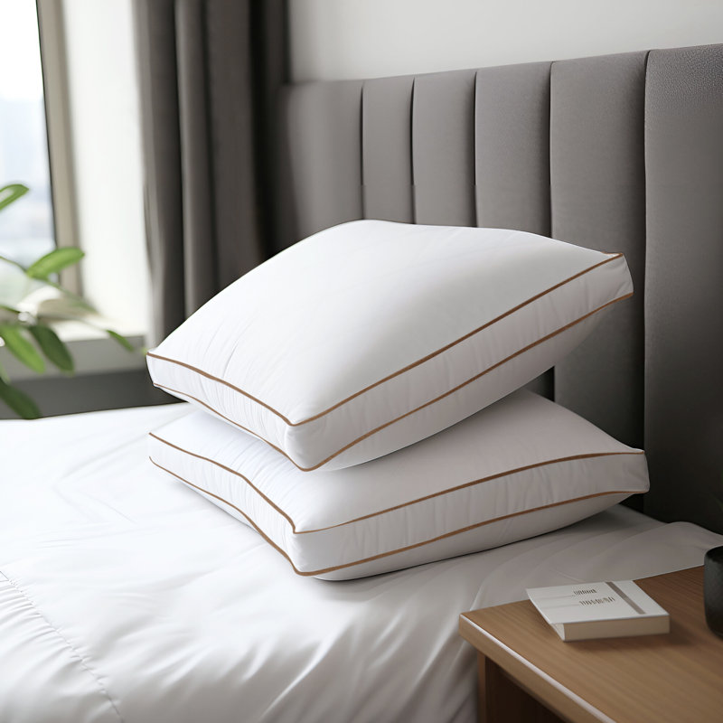 Grey Goose Down Feather Pillow (set Of 2), Queen