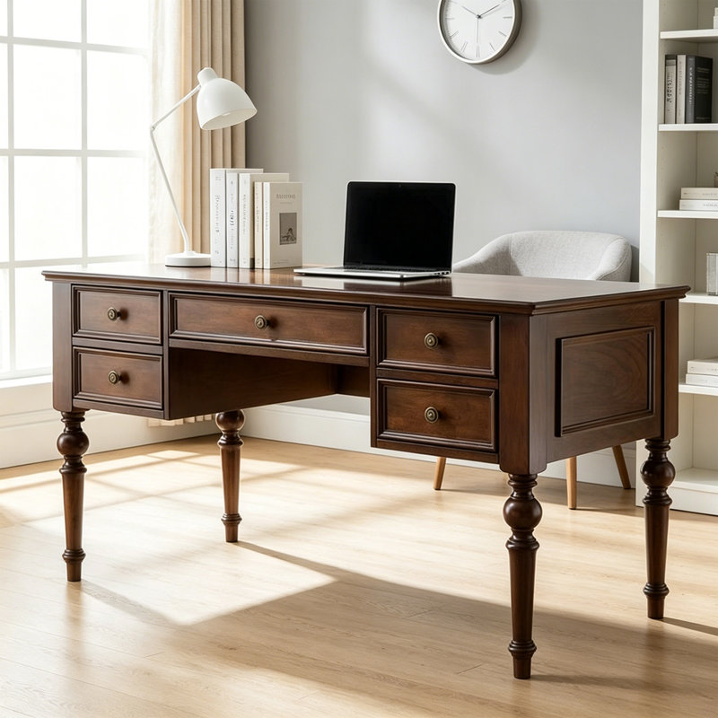 Bureau d'écriture Retro, H 30,7 po x l 47,24 po x P 23,62 po
