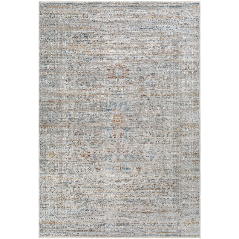 Scotchmann Machine Woven Acrylic/Polyester/Viscose Area Rug in Gray, Rectangle 12' x 15'