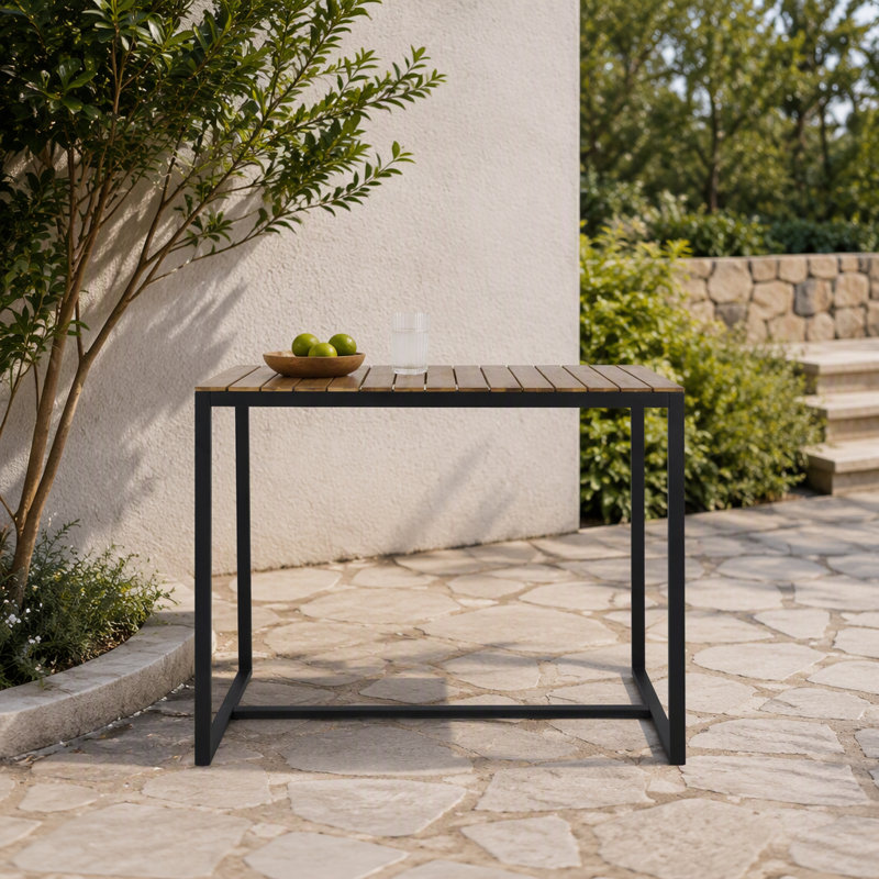 Outdoor Bar Table , 27.5 " W 51.25 " D