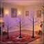 Arbre de Noël 3 lumières avec lumières mauves