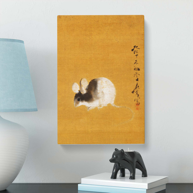 Mouse by Shibata Zeshin - Wrapped Canvas, 60cm H x 40cm W x 3cm D