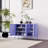 47.3" Wide 3-Door Lockable Metal Storage Cabinet with Accent Cabinet Locker, Heavy Duty Home Tool Cabinet, 2 Removable Shelves & Easy Assembly, for Home, Office, Entryway and Hallway Purple-1274224362