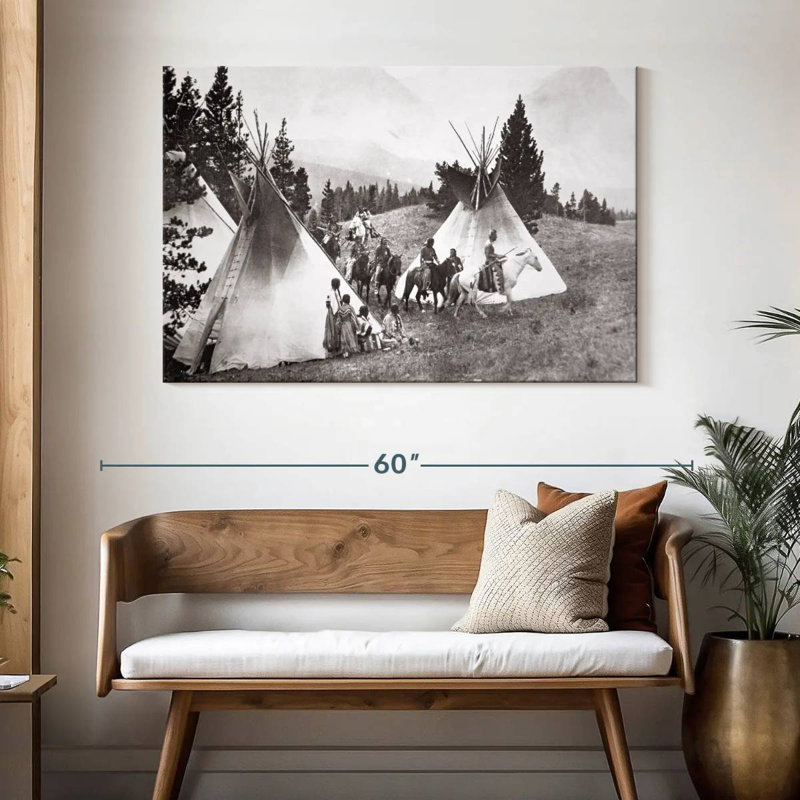 Tipi amérindien Camp Montana, H 32 po x l 48 po