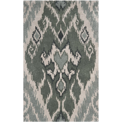 Capri Hand Tufted Wool Ikat Rug
