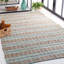 Tapis rayé en jute / coton Sekani-545616489