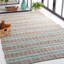 Tapis rayé en jute / coton Sekani-545616494