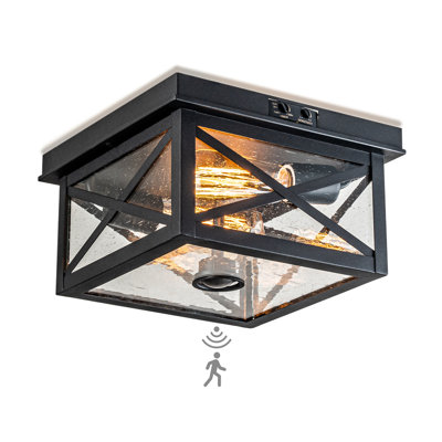 Black Outdoor Flush Mount