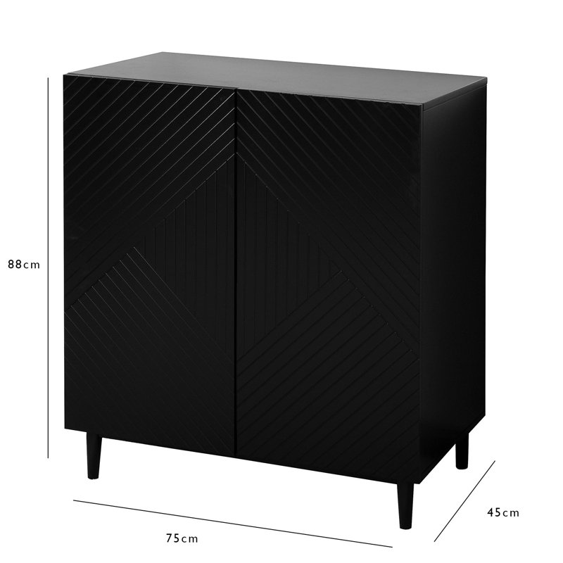 Addae 75 Cm Wide Sideboard, Black