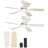 42" LED Ceiling Fans with Lights and Remote Controls-1087215660