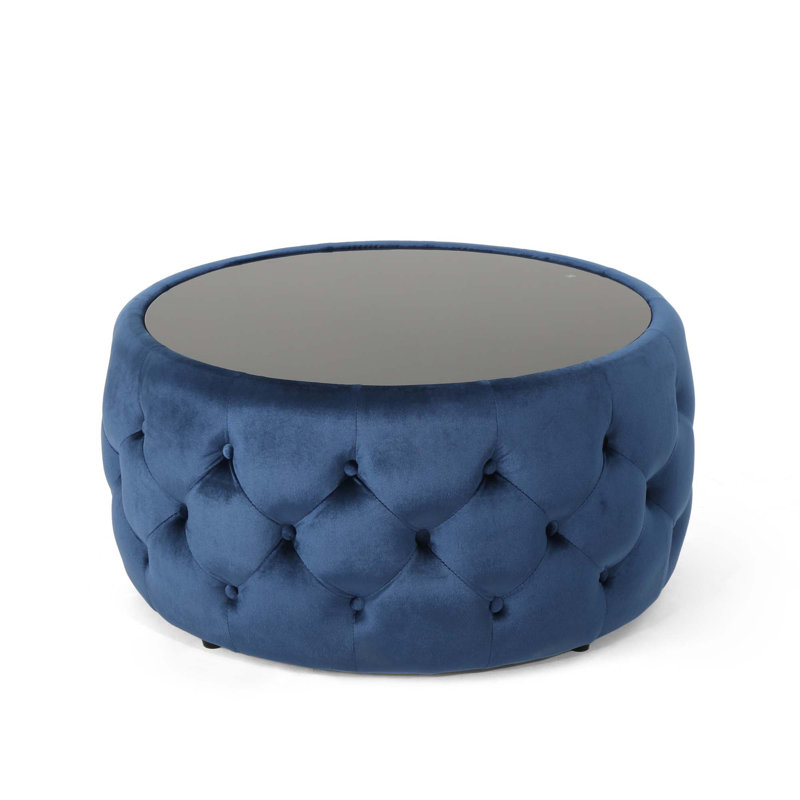 Ottoman Bench, Dark Blue