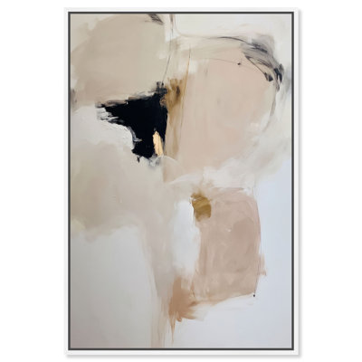 Toile encadrée Desert Breath II, style bohème minimaliste, par Art Remedy, cadre blanc, 36 x 54