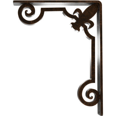 Support en fer forgé Fleur De Lis