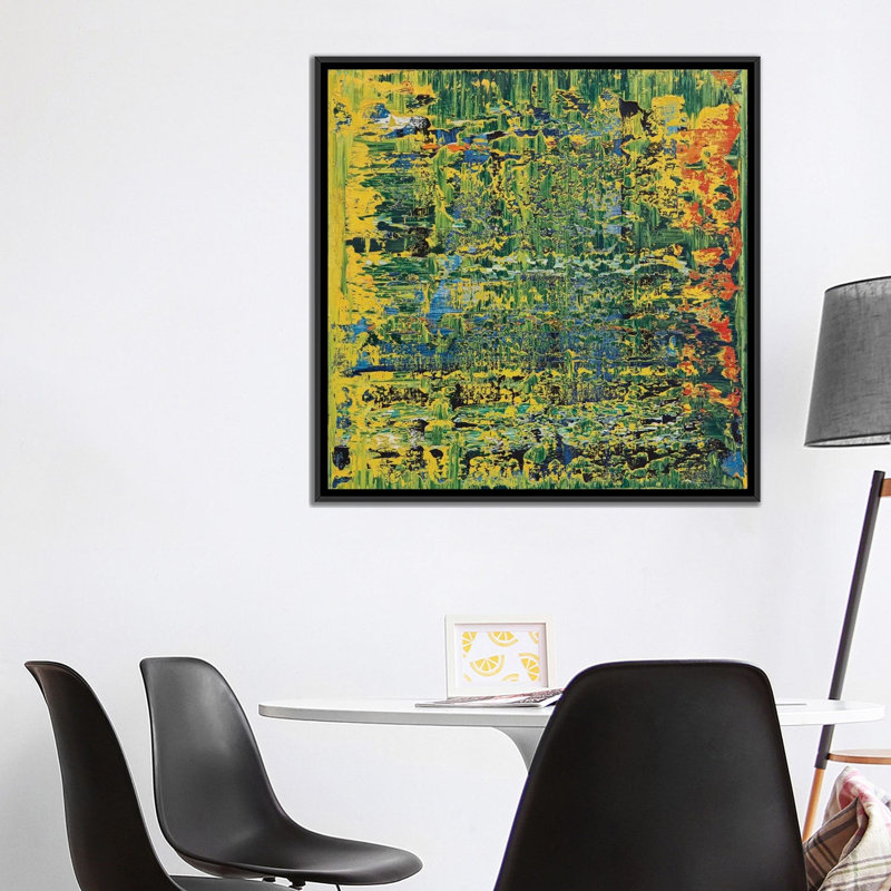 «Apple Martin», reproduction sur toile, H 18 po x l 18 po x P 1,5 po, Toile encadrée noire, Pas de tapis