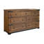 Ensemble de chambre antique 6 pièces brun patiné à la main