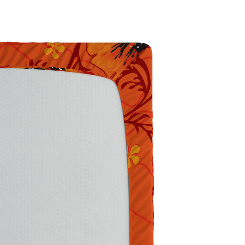 Microfiber Floral Fitted Sheet, Full Fitted Sheet