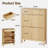 Shoe Storage Cabinet With 2 Flip Drawers