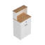 Armoire à usages multiples, blanc et pin atlantique, 25,2 po x 50,8 po x 17,7 po | 100% aggloméré enduit de mélamine, durable et élégant | Idéal pour le rangement et l'organisation de la maison, design élégant pour n'importe quelle pièce