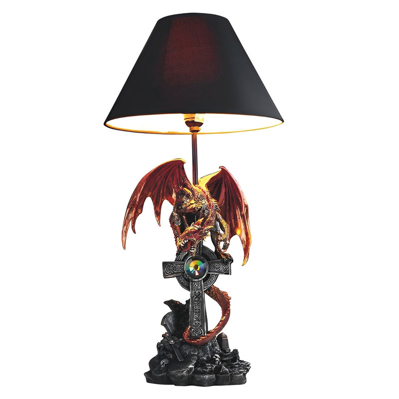 Lampe de table 24,5 "H Red Dragon