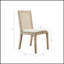 Ensemble de 2 chaises de salle à manger capitonnées Channel, confortables et élégantes avec coussins épais et structure en bois durable
