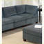 Ensemble de canapé modulaire modulaire en chenille gris clair modulaire 8 pièces avec repose-pieds | Chenille | Modulaire