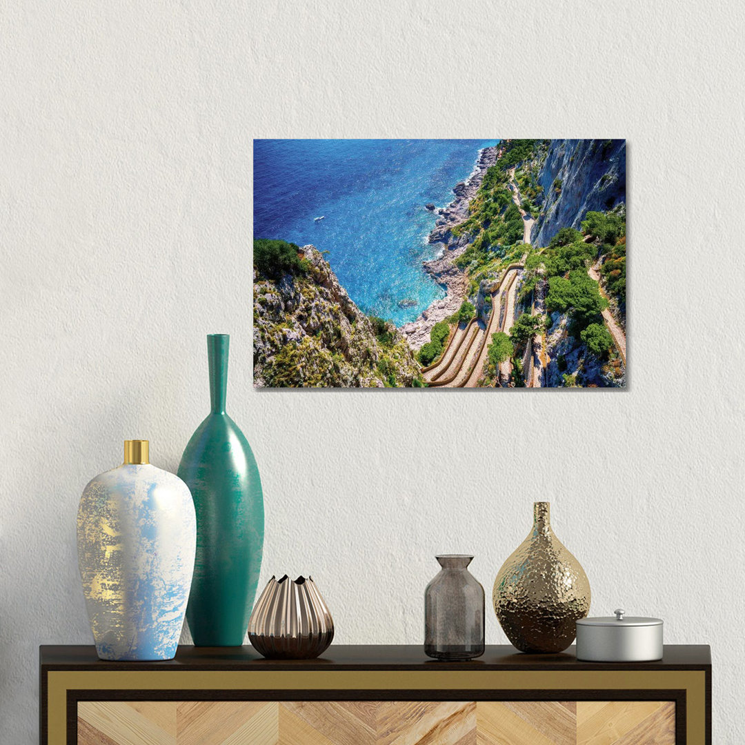 Via Krupp, Capri von Susanne Kremer - Gallery-Wrapped Canvas Giclée on Canvas