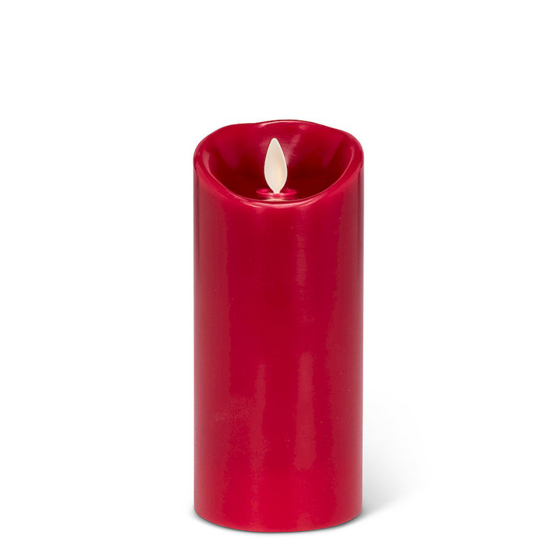 Unscented Flameless Candle, 6.5" H x 3" W x 3" D