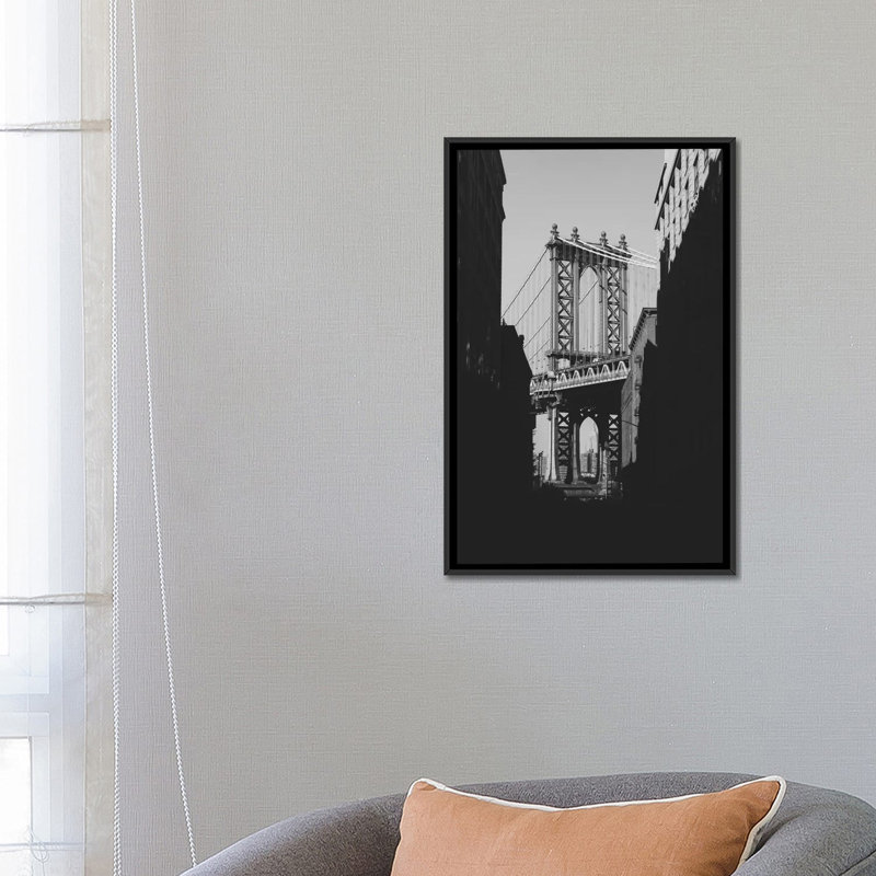 «Brooklyn Bridge, NYC» par Luke Anthony Gram, impression sur toile tendue, H 26 po x l 18 po x P 1,5 po, Pas de tapis