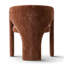 Fauteuil de salle à manger rembourré Modern Chenille-1736486650