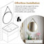 Cadre mural rond 24 po en aluminium brossé doré doré-716365125-716365128