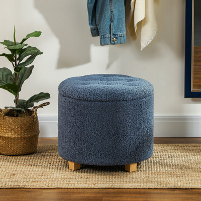 Wattsburg 45cm Wide Solid Colour Footstool Ottoman