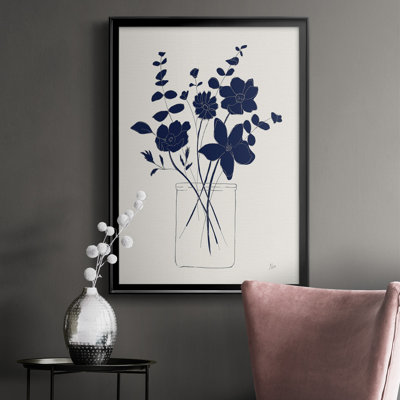 " Indigo Sketch Bouquet I "