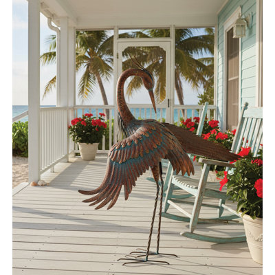 Manske Animals Weather Resistant Metal Garden Statue
